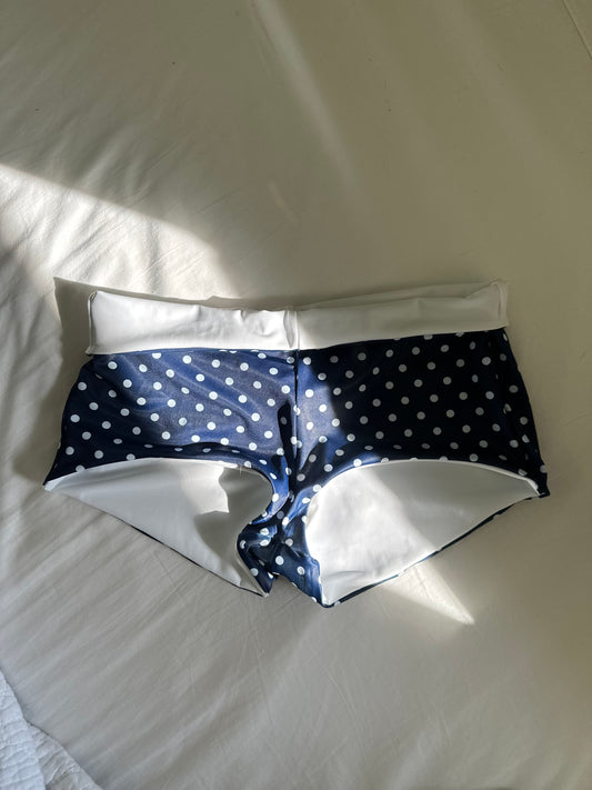 Navy polka boyshorts